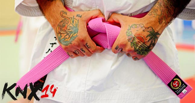 Pink on sale belt karate